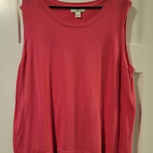 CJ Banks Pink Sleeveless Tank Top 2X